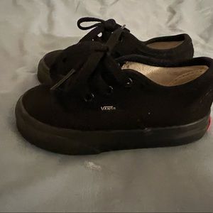 Toddler all black vans size 5.5